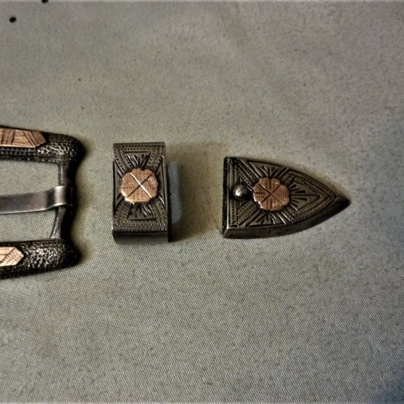 Unisex Ranger Sterling & 12kt Buckle Set Mexican main image 15